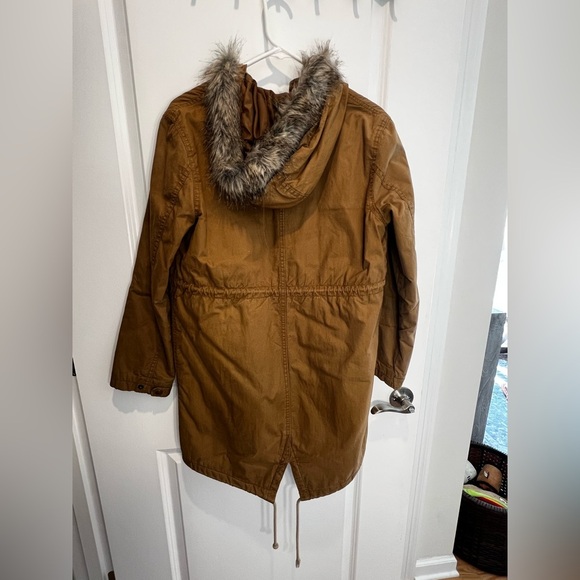 Old Navy Tan Winter Jacket Size Small - Picture 2 of 16